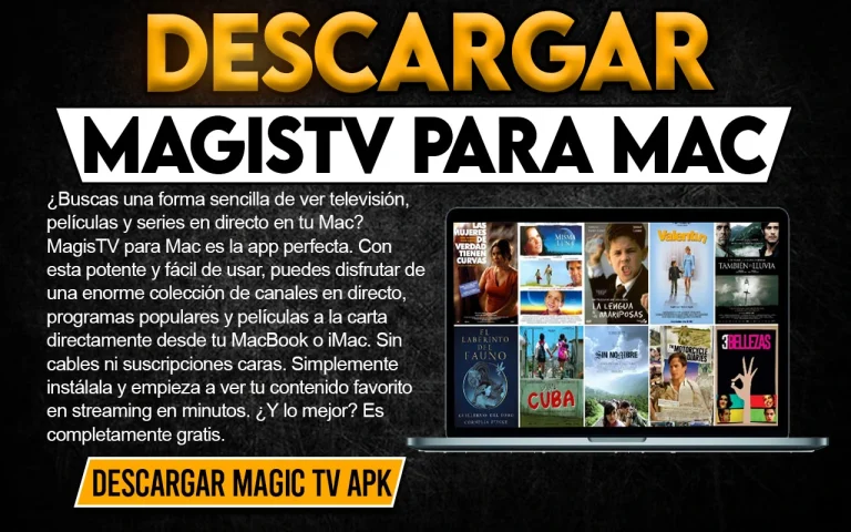 MagisTV para Mac: Ve películas y series 100% gratis 1 MagicTV Para Mac